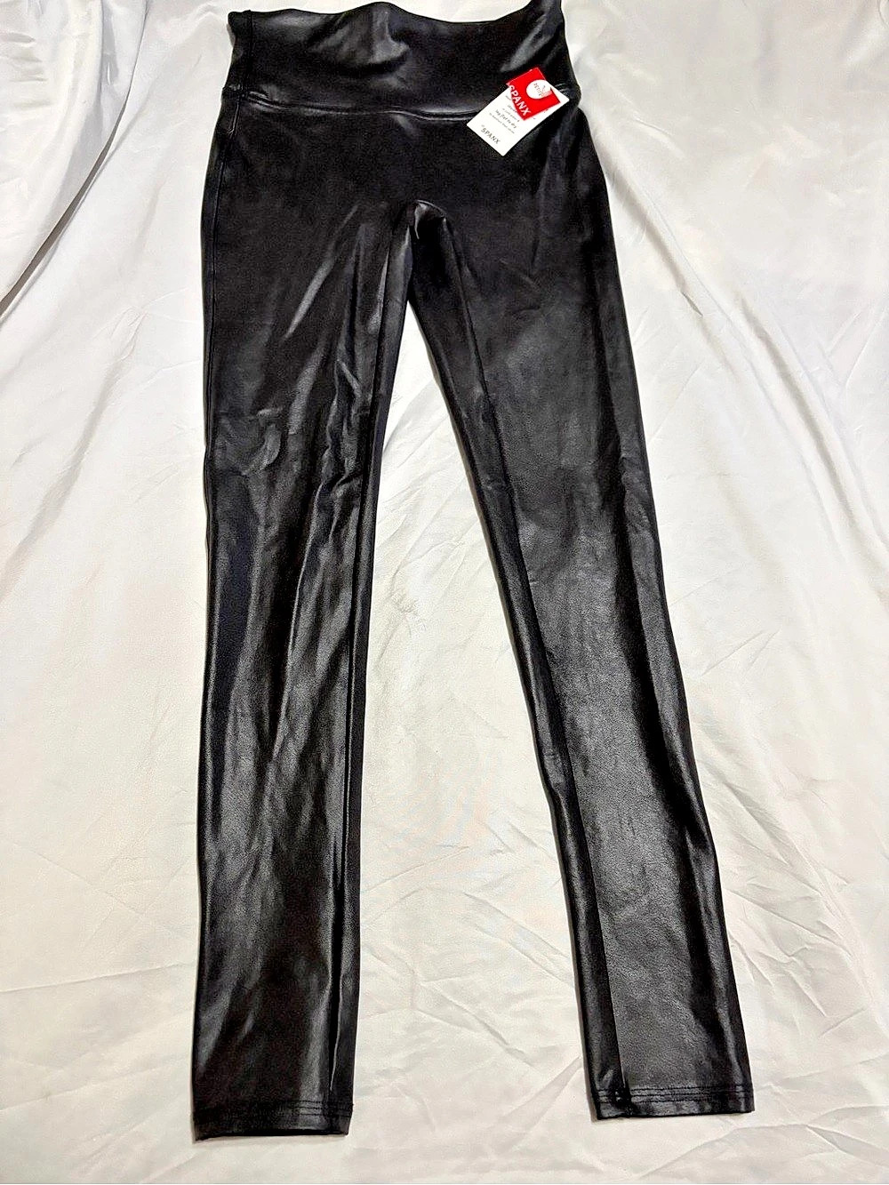 Spanx Don't Faux-get! Faux Leather Leggings Black Small/Petite